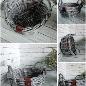 Корзина кухонная с двумя плетеными ручками
